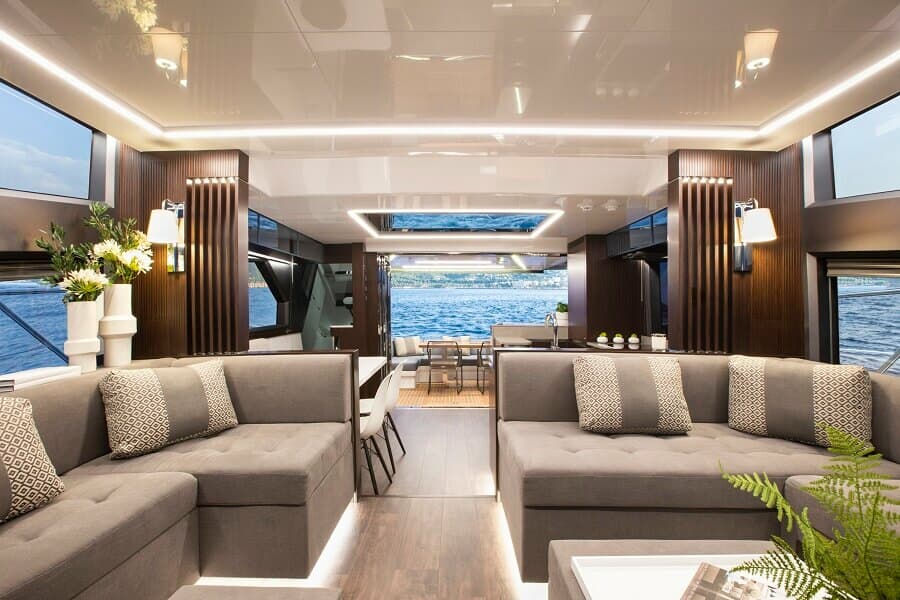 Pearl 62 with Luxury interior by Kelly Hoppen MBE